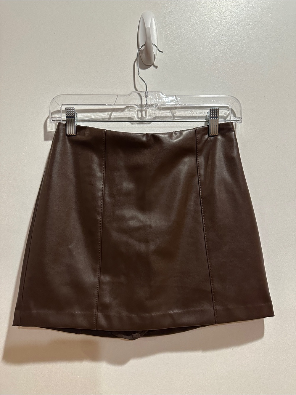 Abercrombie Classic Brown Faux Leather Mini Skirt